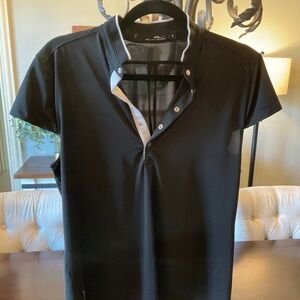 RALPH LAUREN Black Short Sleeve Golf Shirt - Medium